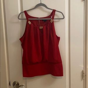 White House Black Market red sleeveless top